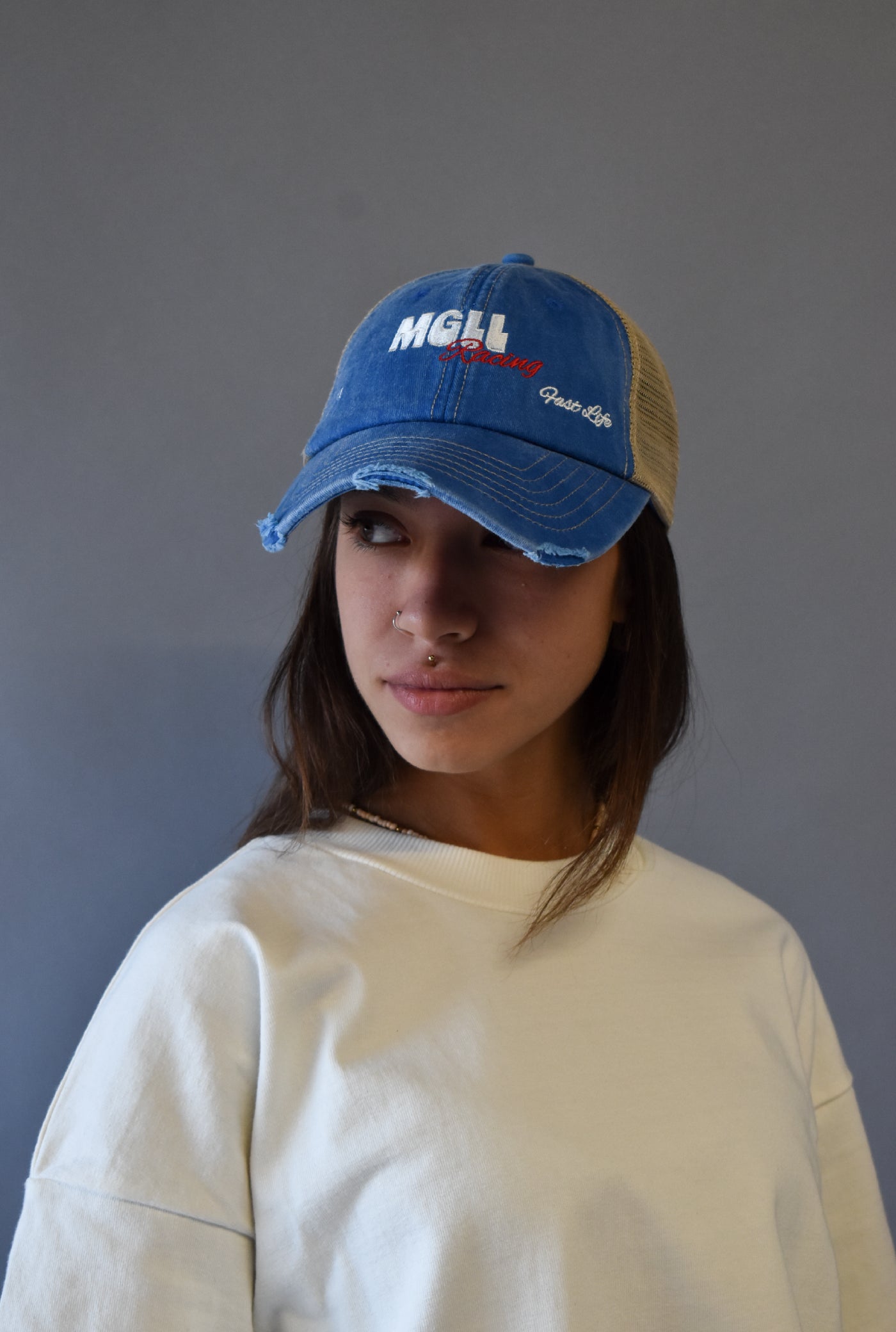FAST LIFE Vintage Unstructured Trucker Hat